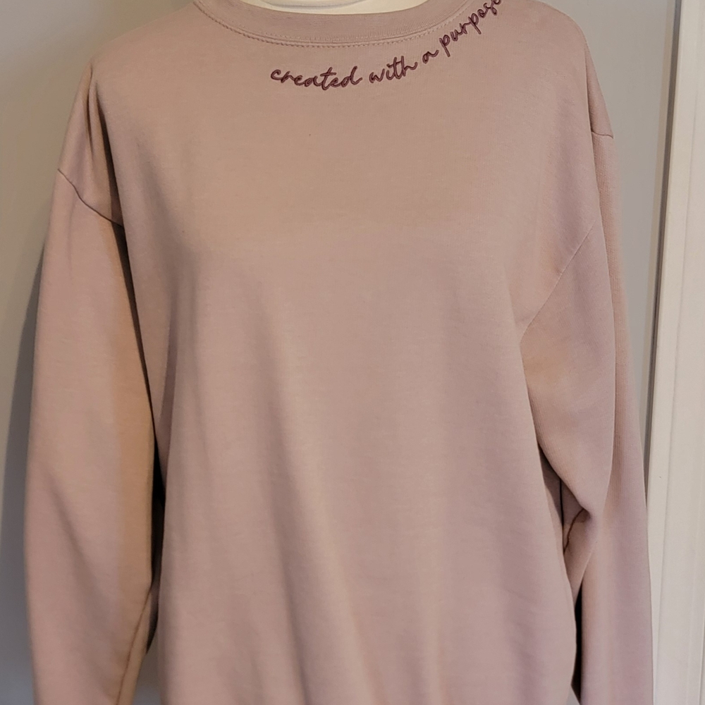 Women's Blush Slogan Sweatshirt